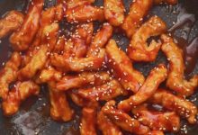 糖醋里脊(雞胸肉)-哎呀美食館